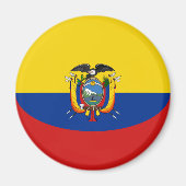 エクアドル魚目国旗の磁石 マグネット (正面)