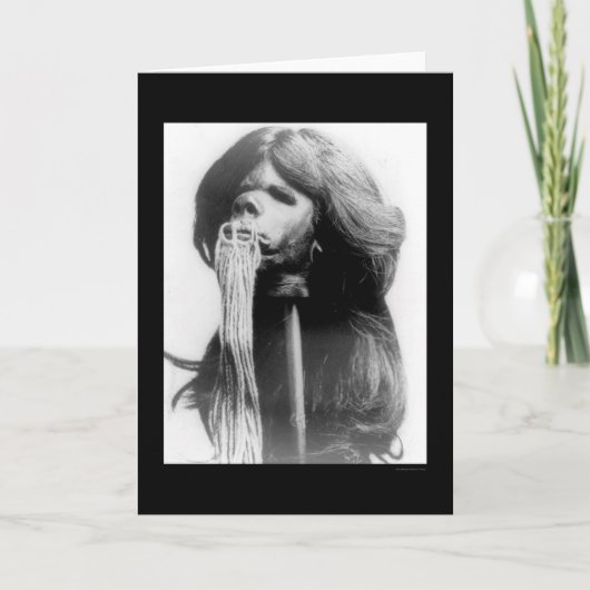 エクアドル1894年のシュリンク・ヘッド カード (正面)