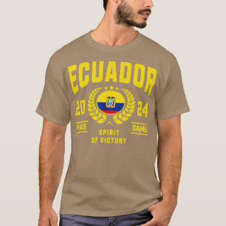 エクアドル2024スポーツ愛好家 Tシャツ