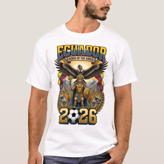 エクアドル2026ファンTシャツ Tシャツ (正面)