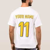 エクアドル2026ファンTシャツ Tシャツ (裏面)