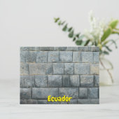 エクアドル・インカのウォールカード (スタンド正面)