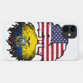 エクアドル・エクアドル・アメリカ合衆国ツリー・ルーツ国旗 Case-Mate iPhoneケース (裏面(横))