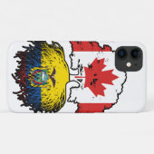 エクアドル・エクアドル・カナダ・ツリー・ルーツ国旗 Case-Mate iPhoneケース (裏面(横))