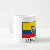 エクアドル(エクアドル)国旗 コーヒーマグカップ (正面左)