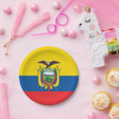 エクアドル（エクアドル）国旗 ペーパープレート (パーティー)