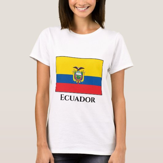 エクアドル（エクアドル）国旗 Tシャツ (正面)