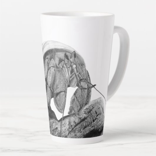 エクアドル・エルミットカニアートコエノビタコンプレッサス カフェラテマグ (右アングル)