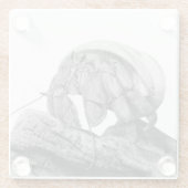 エクアドル・エルミットカニC.コンプレッサコースター ガラスコースター (裏面)