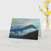 エクアドル カード (黄色い花)