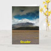 エクアドル カード (黄色い花)