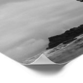 エクアドル、ガラパゴス諸島、ダーウィン島、波 ポスター (角)