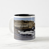 エクアドル、ガラパゴス、サンティアゴ、アカ·ジェームズ)。3 ツートーンマグカップ (正面左)