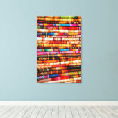 エクアドル、キトエリア、オタバロ手工芸品市場 キャンバスプリント (インサイチュ (ウッドフロア))