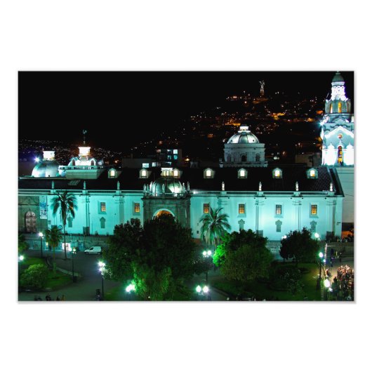 エクアドル，キト，プラザ・デ・ラ・インディペンデンシア フォトプリント            (正面)