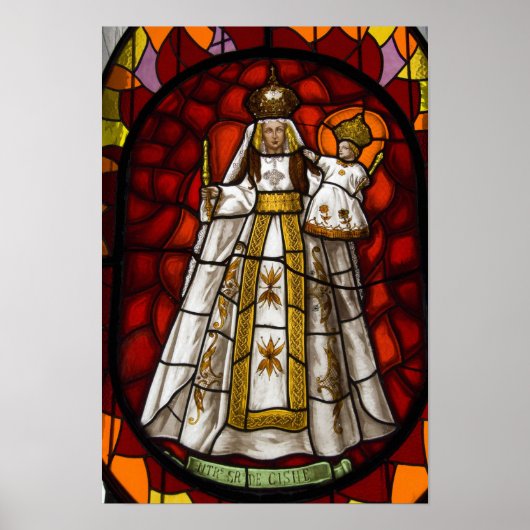 エクアドル、キト。翼のあるヴァージンの像2 ポスター (正面)