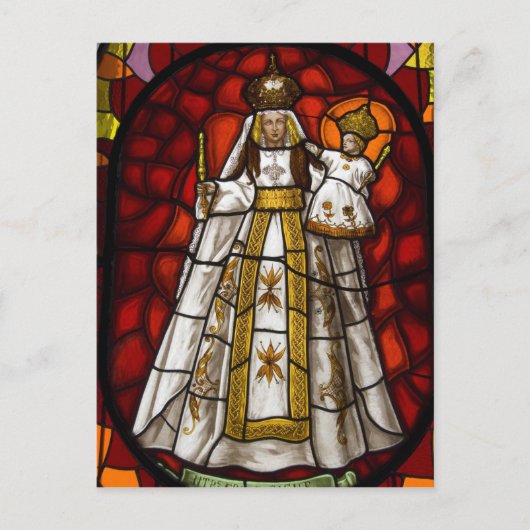 エクアドル、キト。翼のあるヴァージンの像2 ポストカード (正面)