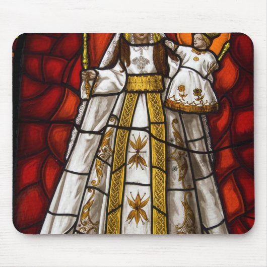 エクアドル、キト。翼のあるヴァージン2 マウスパッド (正面)