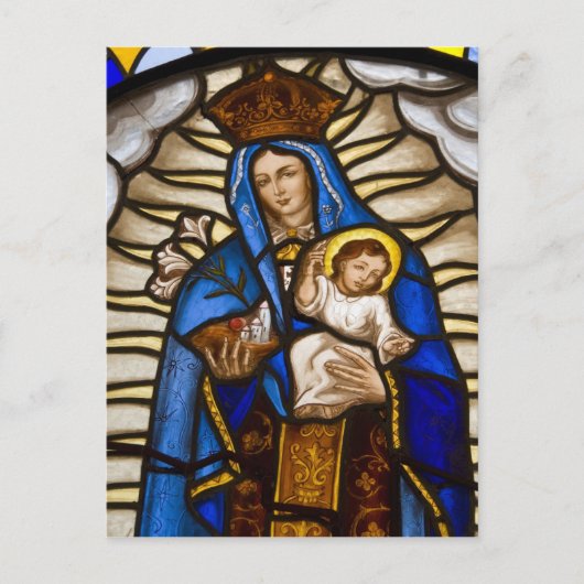 エクアドル、キト。翼のあるヴァージン ポストカード (正面)