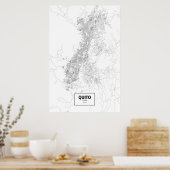 エクアドル,キト(黒い色は白) ポスター (キッチン)