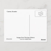 エクアドル クエンカ ポストカード (裏面)