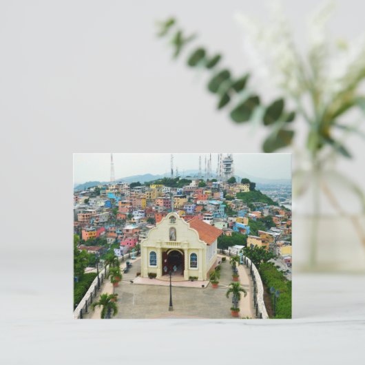 エクアドル,グアヤキル,サンタアナ礼拝堂 ポストカード (スタンド正面)