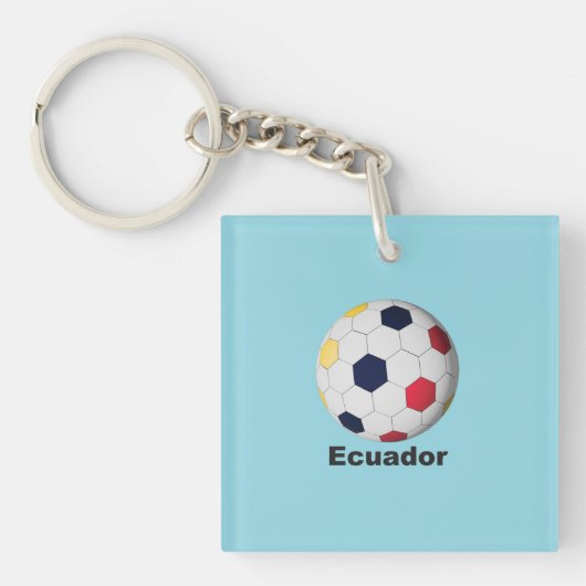エクアドル サッカー キーホルダー (正面)