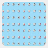 エクアドル・サッカー スクエアシール (正面)