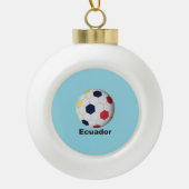 エクアドル サッカー セラミックボールオーナメント (正面)