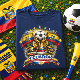 エクアドル サッカー ファン フットボール サポーター プライド Tシャツ