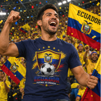 エクアドル サッカー ファン フットボール サポーター プライド Tシャツ