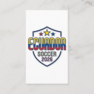 エクアドル サッカー 2026 サッカー 太字 国名 タイポグラフィ 名刺