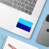 エクアドル・デュラン国旗 シール (ノートパソコンとiPhone)