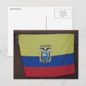 エクアドル・バンデラ ポストカード (正面/裏面)