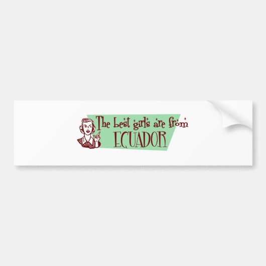 エクアドル バンパーステッカー (正面)