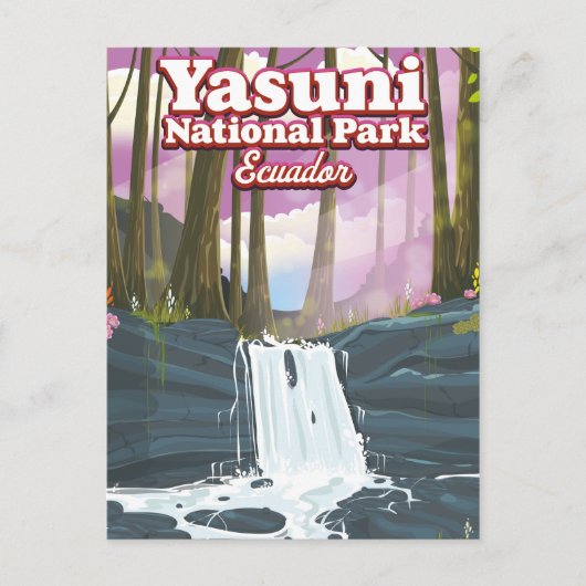 エクアドル ヤスニ国立公園 ポストカード (正面)