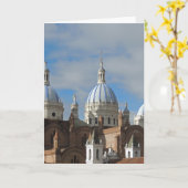 エクアドル-処女懐胎のカテドラル カード (黄色い花)