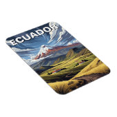 エクアドル 火山の通り 旅行 マグネット (右側)