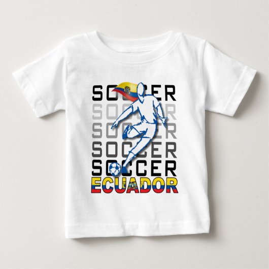 エクアドルCOPAアメリカFUTBOLアルゼンチン2011 ベビーTシャツ (正面)