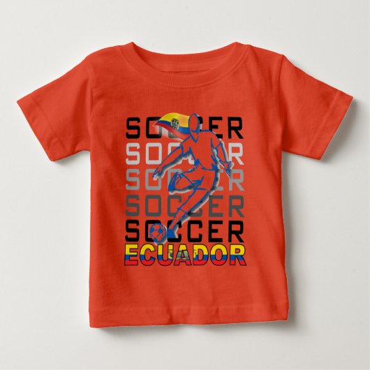 エクアドルCOPAアメリカFUTBOLアルゼンチン2011 ベビーTシャツ (正面)
