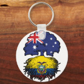 エクアドルEcuadorian Australian Tree Roots キーホルダー (正面)