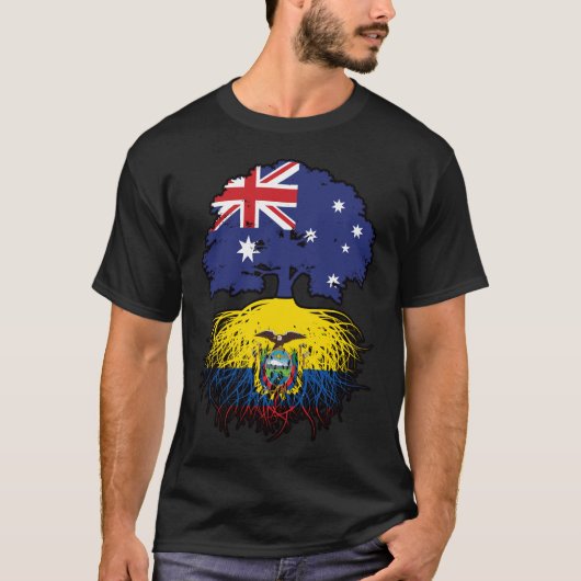 エクアドルEcuadorian Australian Tree Roots Tシャツ (正面)