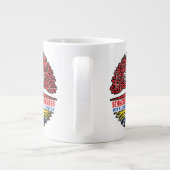 エクアドルEcuadorianisch Schweizer Schweiz Baum ジャンボコーヒーマグカップ (裏面)