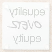 エクイティガラスコースターの平等性 ガラスコースター (裏面)