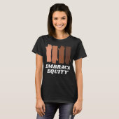 エクイティハッピン国際的ウィメンズデイチャ Tシャツ (正面フル)