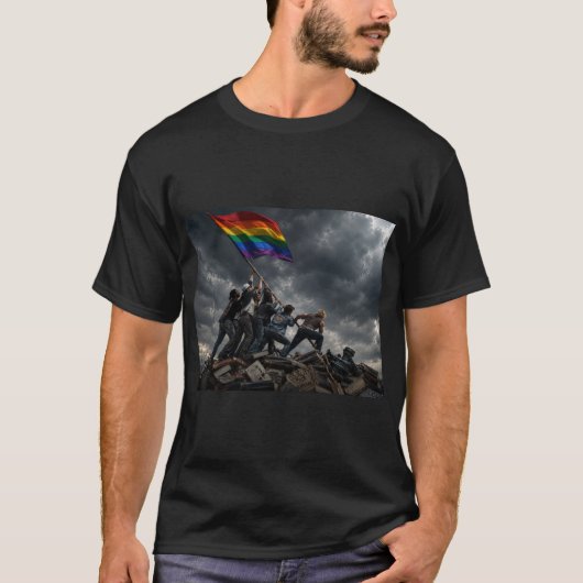 エクイティヒルに翻る旗 Tシャツ (正面)