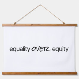 エクイティ上の平等ウッドトップウォールタペストリー 吊り下げ型タペストリー