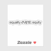 エクイティ上の平等カスタムのカットビニールステッカー シール (シート)