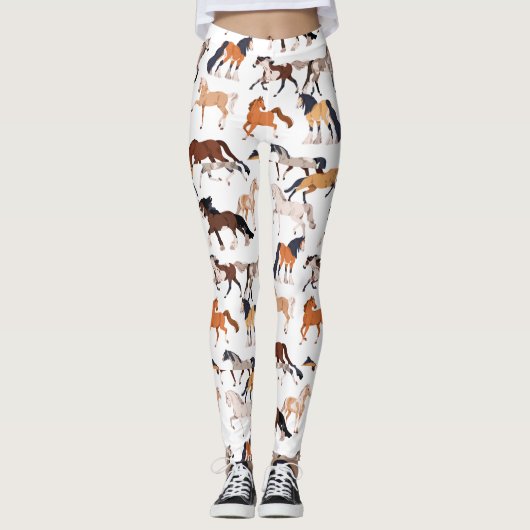 エクエストリアンエレガンスオールオーバープリントレギンス レギンス (正面)
