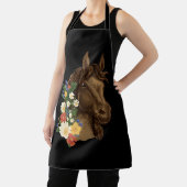 エクエストリアンホースポートレートウェスタン女性のカーボーイスホースバック エプロン (インサイチュ)